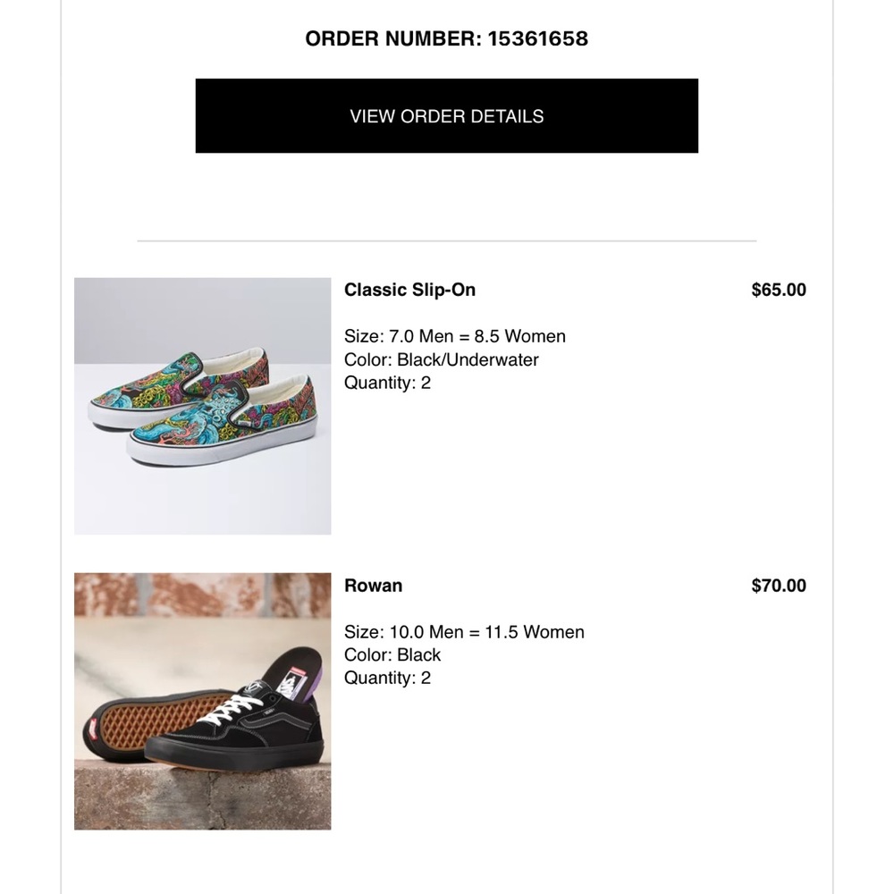 Brand new never worn vans